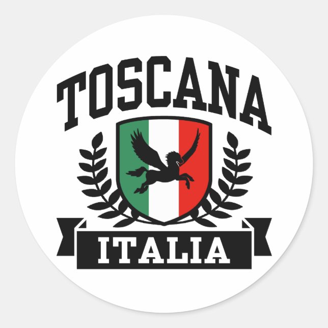 Sticker Rond Toscane (Devant)