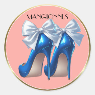 Sticker Rond Toucher les talons hauts