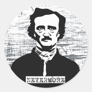 Sticker Rond Toujours Edgar Allan Poe