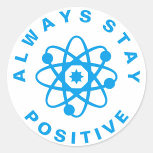 Sticker Rond Toujours rester positif