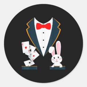 Sticker Rond Tour de magie I Costume de magicien I Magicien Mag
