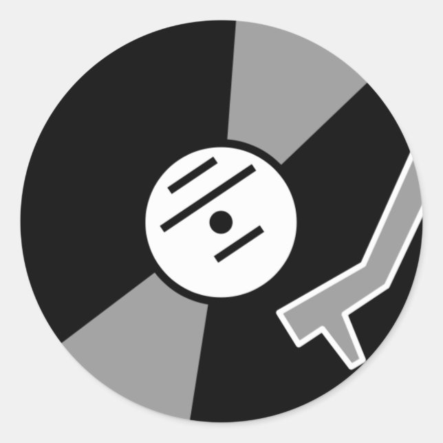 Sticker Rond Tourne-disque (Devant)