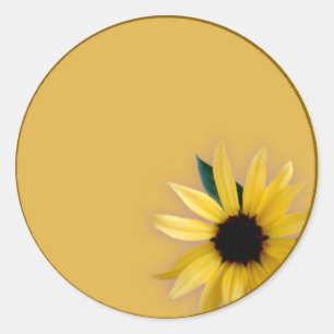 Sticker Rond Tournesol