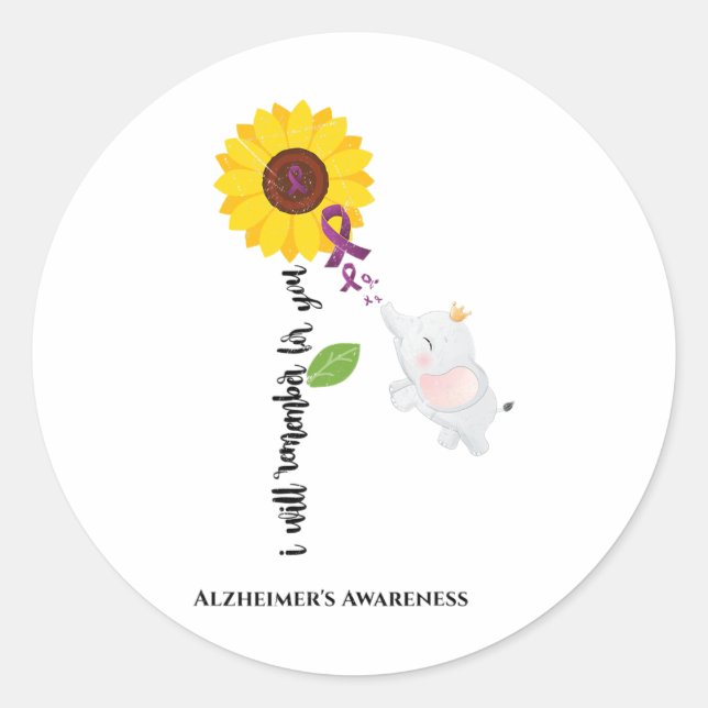 Sticker Rond Tournesol Heimerheimer Sensibilisation Je me rappe (Devant)