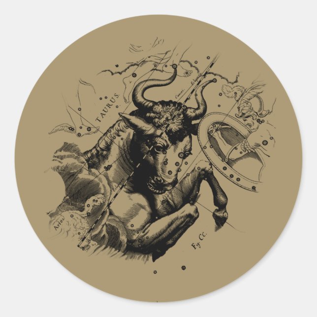 Sticker Rond Tournoi de tennis de Taurus (Devant)