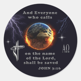 Sticker Rond Tous ceux qui invoquent le nom du Seigneur
