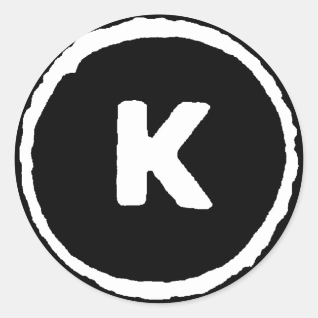 Sticker Rond Tous les droits annulés Noir pour vous (Devant)