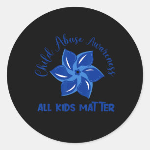 Sticker Rond Tous les enfants sont importants Sensibilisation à