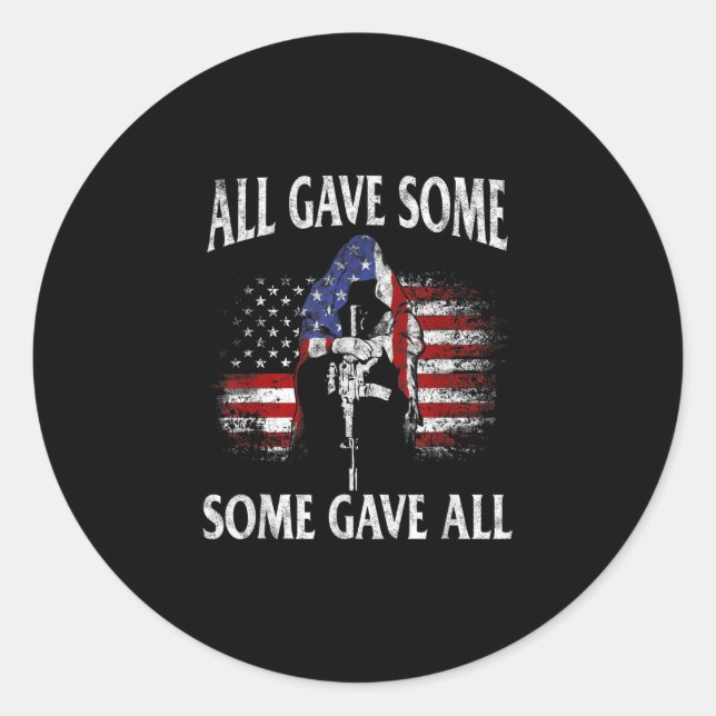 Sticker Rond Tous Ont Donné Certains Ont Donné Tous Les Anciens (Devant)