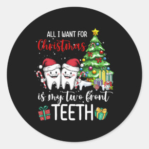 Sticker Rond Tout Ce Que Je Veux Pour Noël, C'Est Mon Enfant Au