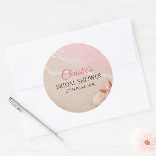 Sticker Rond Tout ce que je vois est l'amour Ocean Shower de Ma