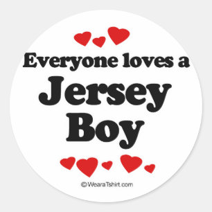 Sticker Rond Tout le monde aime un garçon Jersey
