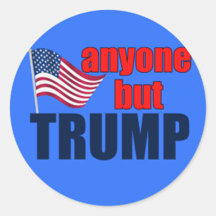 Sticker Rond Tout le monde sauf Trump
