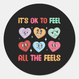 Sticker Rond Tout Sens Conseiller École Coeur Saint Valentin Me