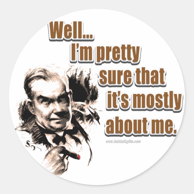 Sticker Rond Tout Sur Moi... (Devant)