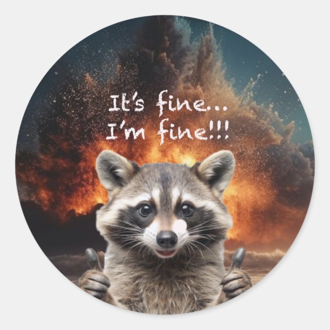 Sticker Rond Tout va bien (Devant)