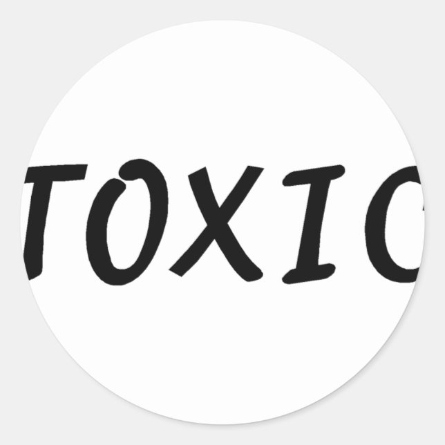 Sticker Rond Toxique (Devant)
