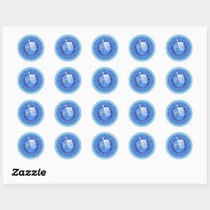 Sticker Rond Toy Dreidel