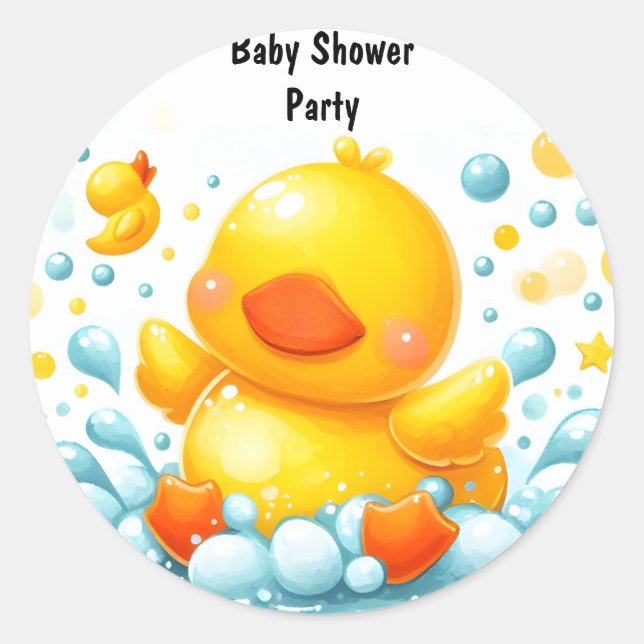 Sticker Rond Toy Pool en mousse Bash Twin en caoutchouc Baby sh (Devant)