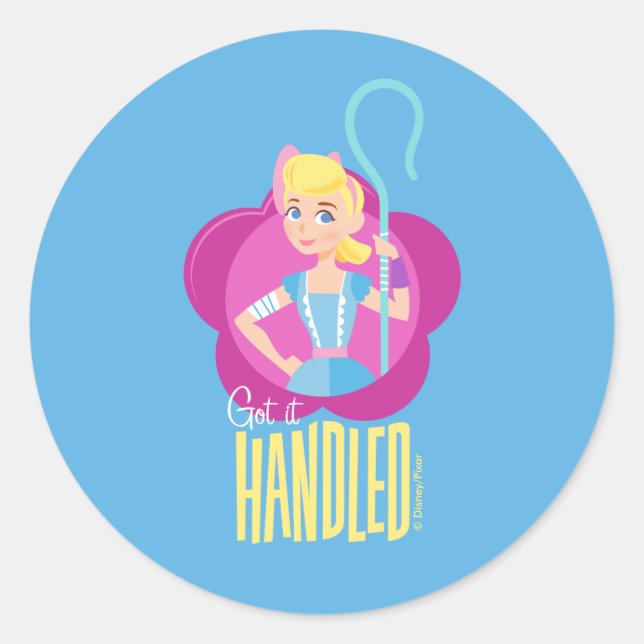 Sticker Rond Toy Story 4 | Bo Peep "Je L'Ai Manipulé" (Devant)