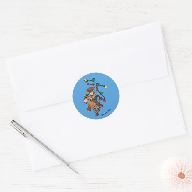 Sticker Rond Toy Story 4 | Forky & Sucre de canne (Enveloppe)