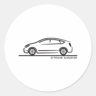 Sticker Rond Toyota Prius