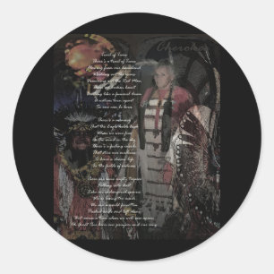 Sticker Rond trace des larmes
