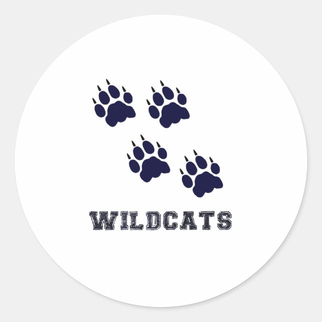 Sticker Rond Traces Wildcat (Devant)