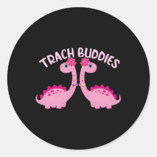 Sticker Rond Tracheasaurus Trach Buddies Tracheostomy Sensibili