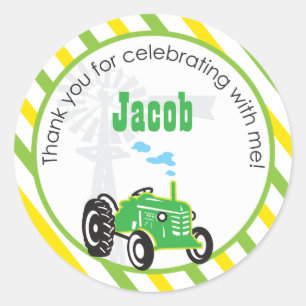 Sticker Rond Tracteur Favoriser l'autocollant