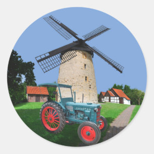 Sticker Rond Tracteur Hanomag R22