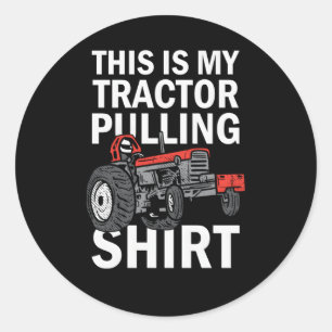Sticker Rond Tracteur Tirage C'Est Mon Tracteur Tirage