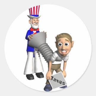 Sticker Rond Tradition du jour fiscal