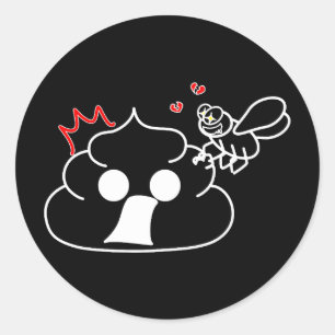 Sticker Rond Trahison - Brootsch le PooPoo