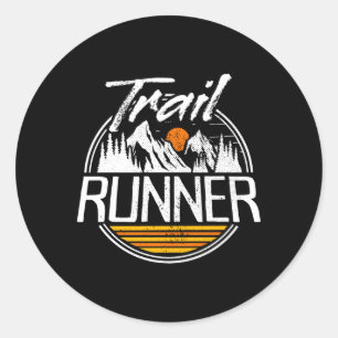 Sticker Rond Trail Running Ultra Run Adventure Randonnée Fell T
