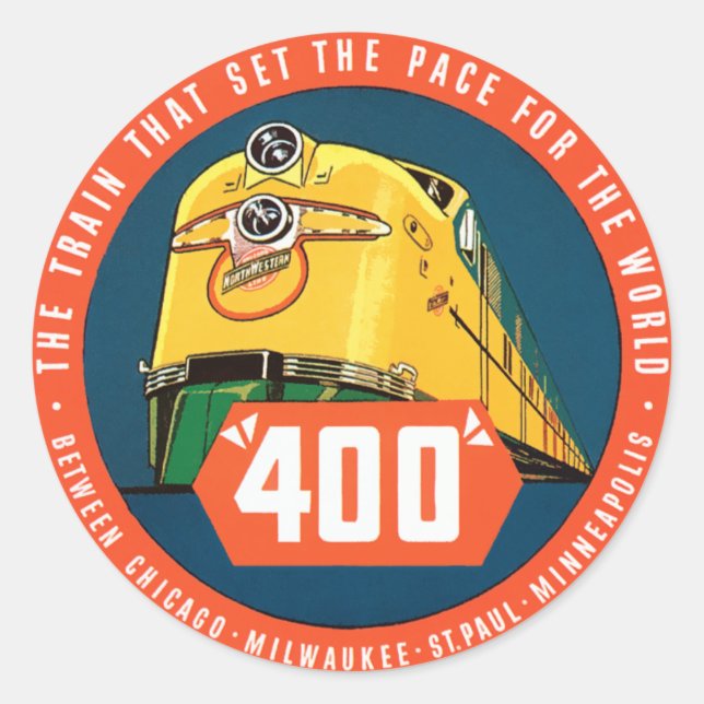 Sticker Rond Train 400 (Devant)