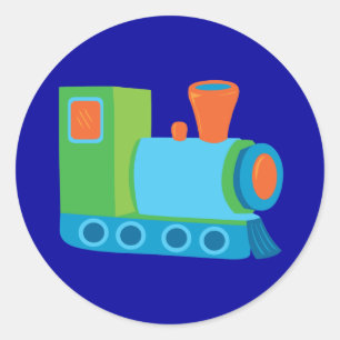 Sticker Rond Train Cute Choo Choo