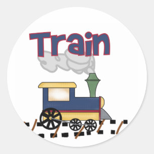 Sticker Rond Train on Track Tshirts et cadeaux