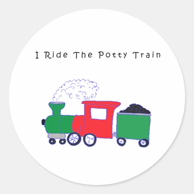 Sticker Rond Train Potty (Devant)