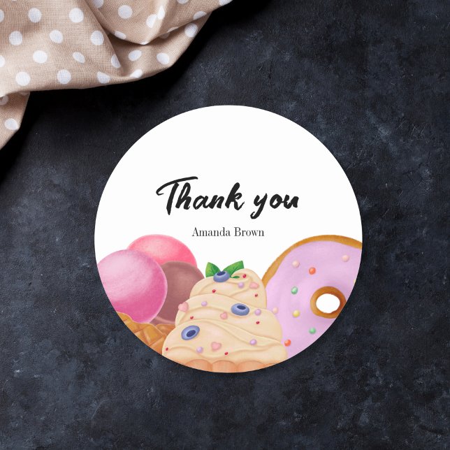 Sticker Rond Traitements doux Gratitude (Créateur téléchargé)