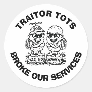 Sticker rond "TRAITOR TOKKE NOS SERVICES"