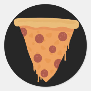 Sticker Rond Tranche de pizza