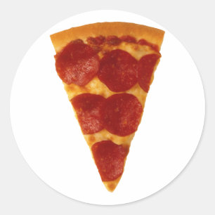 Sticker Rond Tranche de pizza
