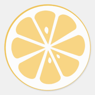 Sticker Rond tranche orange