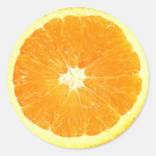 Sticker Rond tranche orange