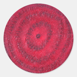 Sticker Rond Tranches de betterave