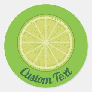 Sticker Rond Tranches de chaux