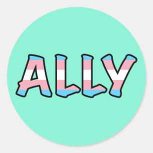 Sticker Rond Trans Ally ARRIÈRE - PLAN