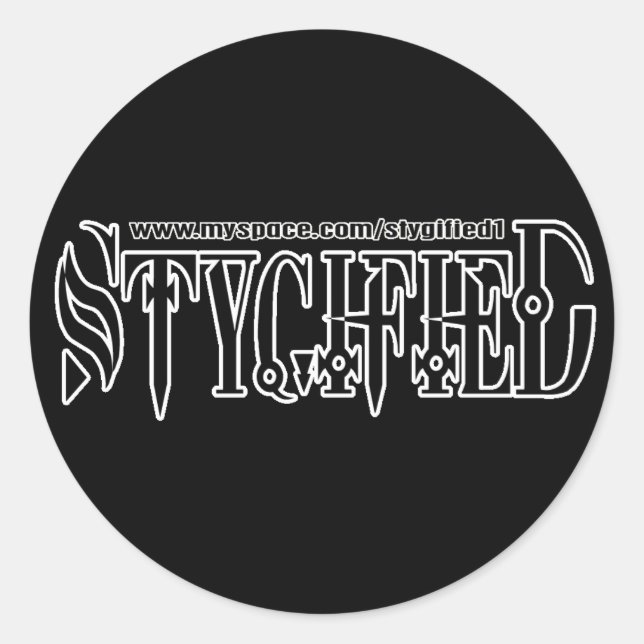 Sticker Rond trans de stygmerch (Devant)