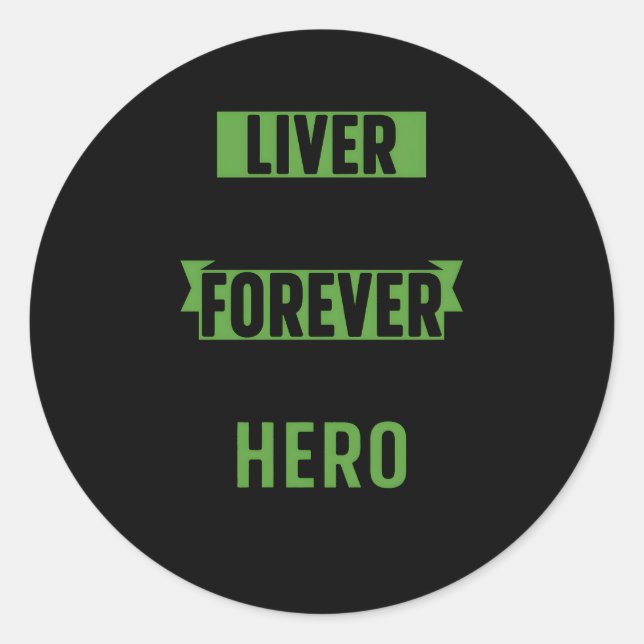 Sticker Rond Transplant le foie Survivant Transplant le foie Ré (Devant)